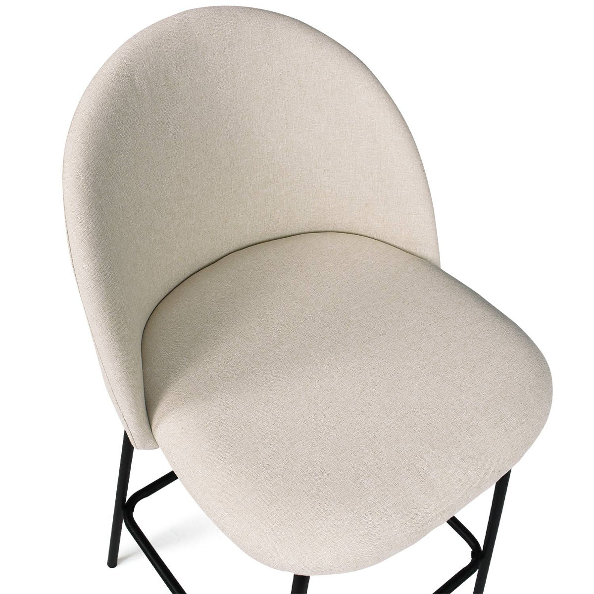 [Closeout-Only 129.99$]Nano 25'' Upholstered Low Back Counter Stool (Set of 2)