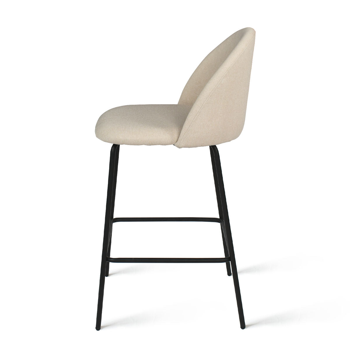 [Closeout-Only 129.99$]Nano 25'' Upholstered Low Back Counter Stool (Set of 2)