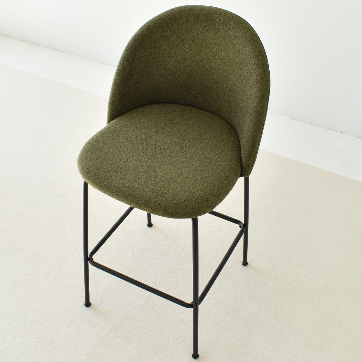 [Closeout-Only 129.99$]Nano 25'' Upholstered Low Back Counter Stool (Set of 2)