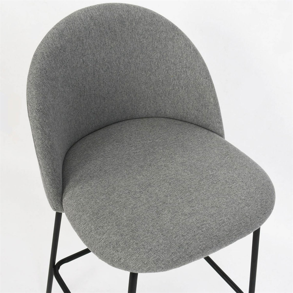 [Closeout-Only 129.99$]Nano 25'' Upholstered Low Back Counter Stool (Set of 2)