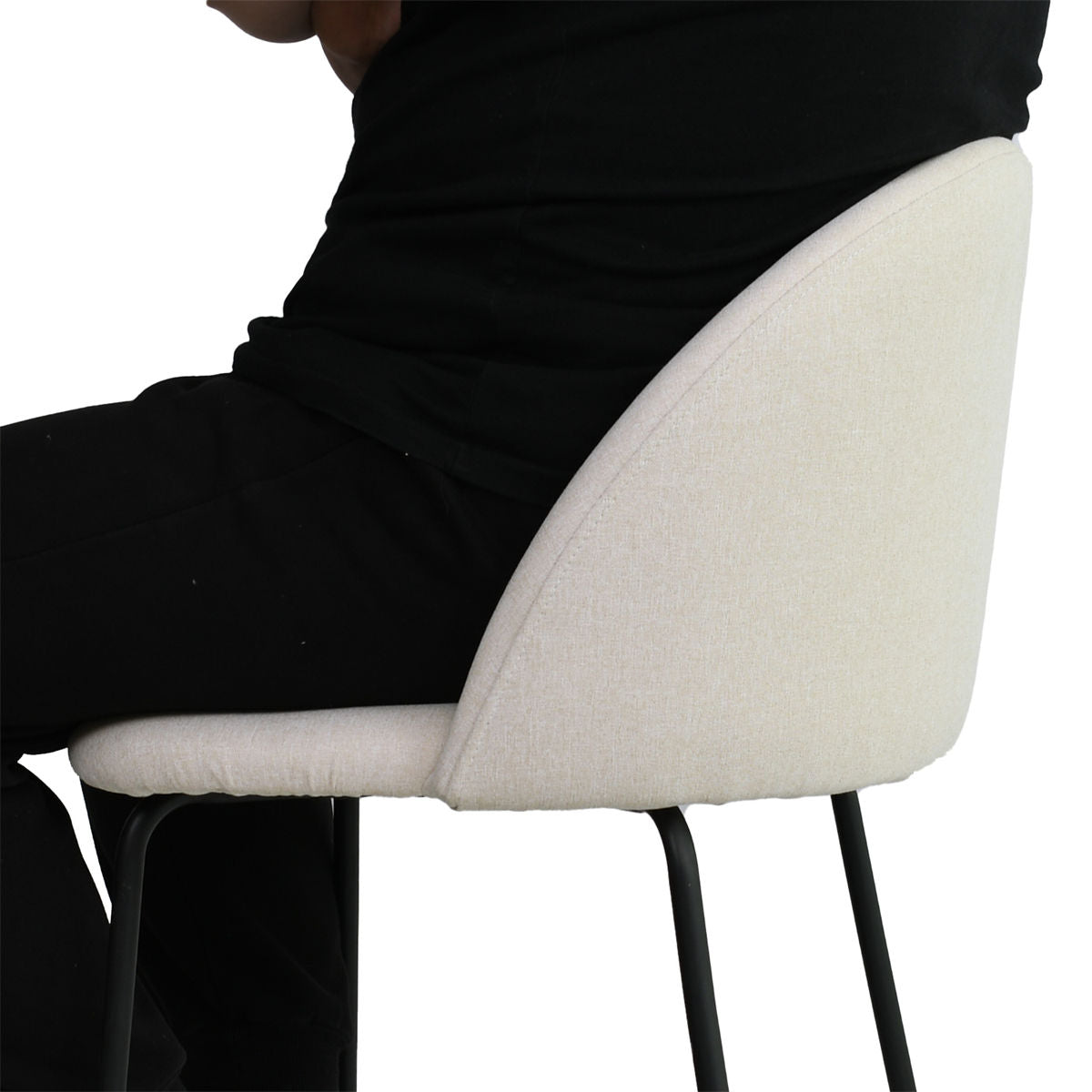 [Closeout-Only 129.99$]Nano 25'' Upholstered Low Back Counter Stool (Set of 2)
