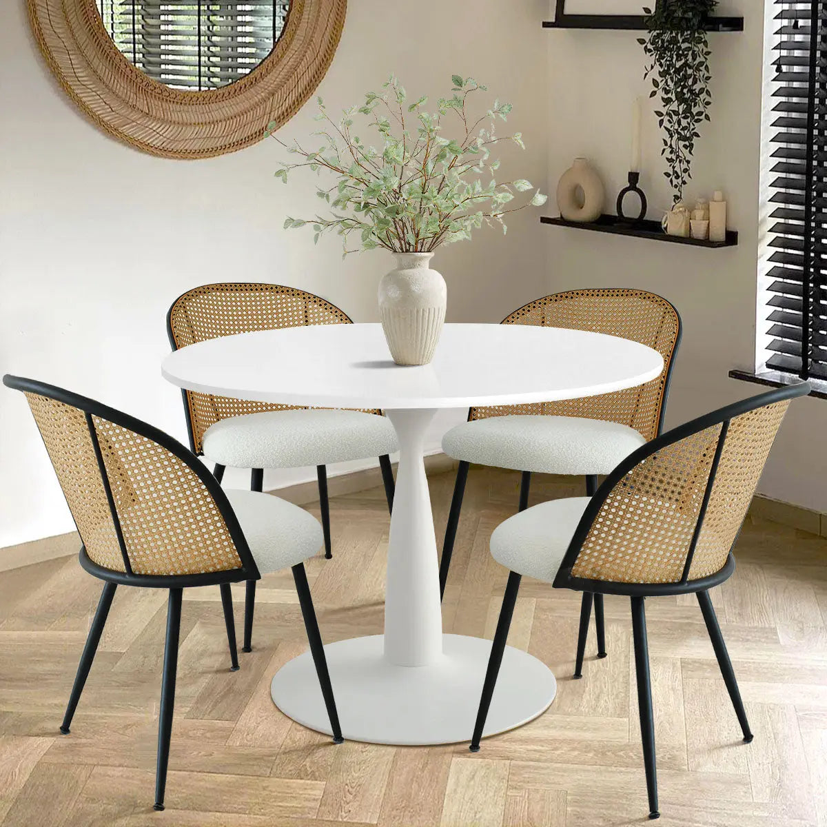 Small Rattan Dining Table 35 Rattan Round Dining Table Set For