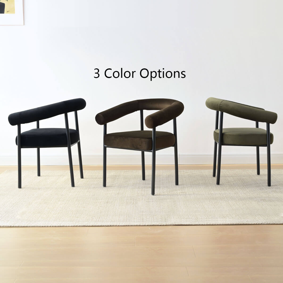 New York Modern Velvet Dining Chair (Set of 2)