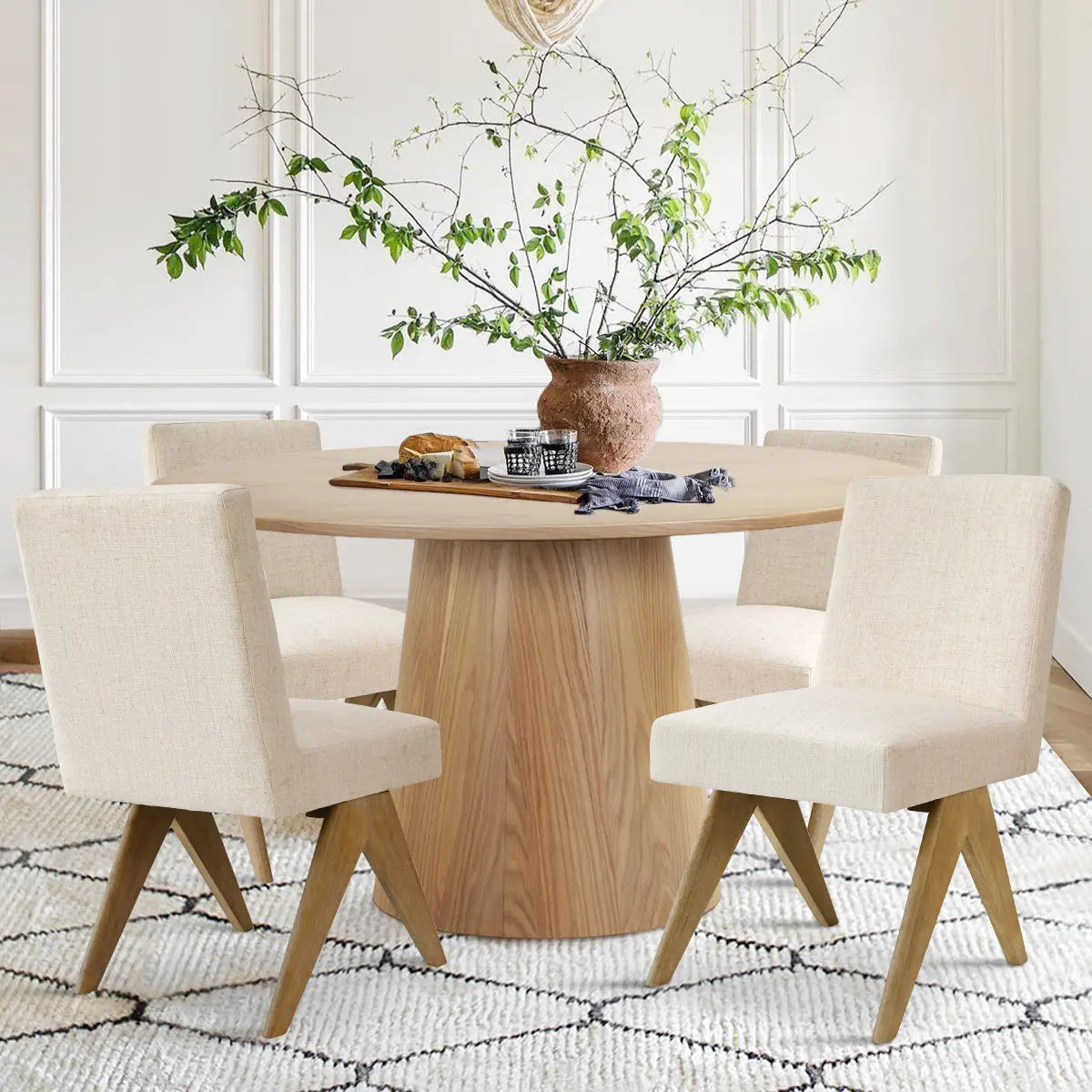 White Marble Table 52 Round Wood Table Top Round Dining High Top