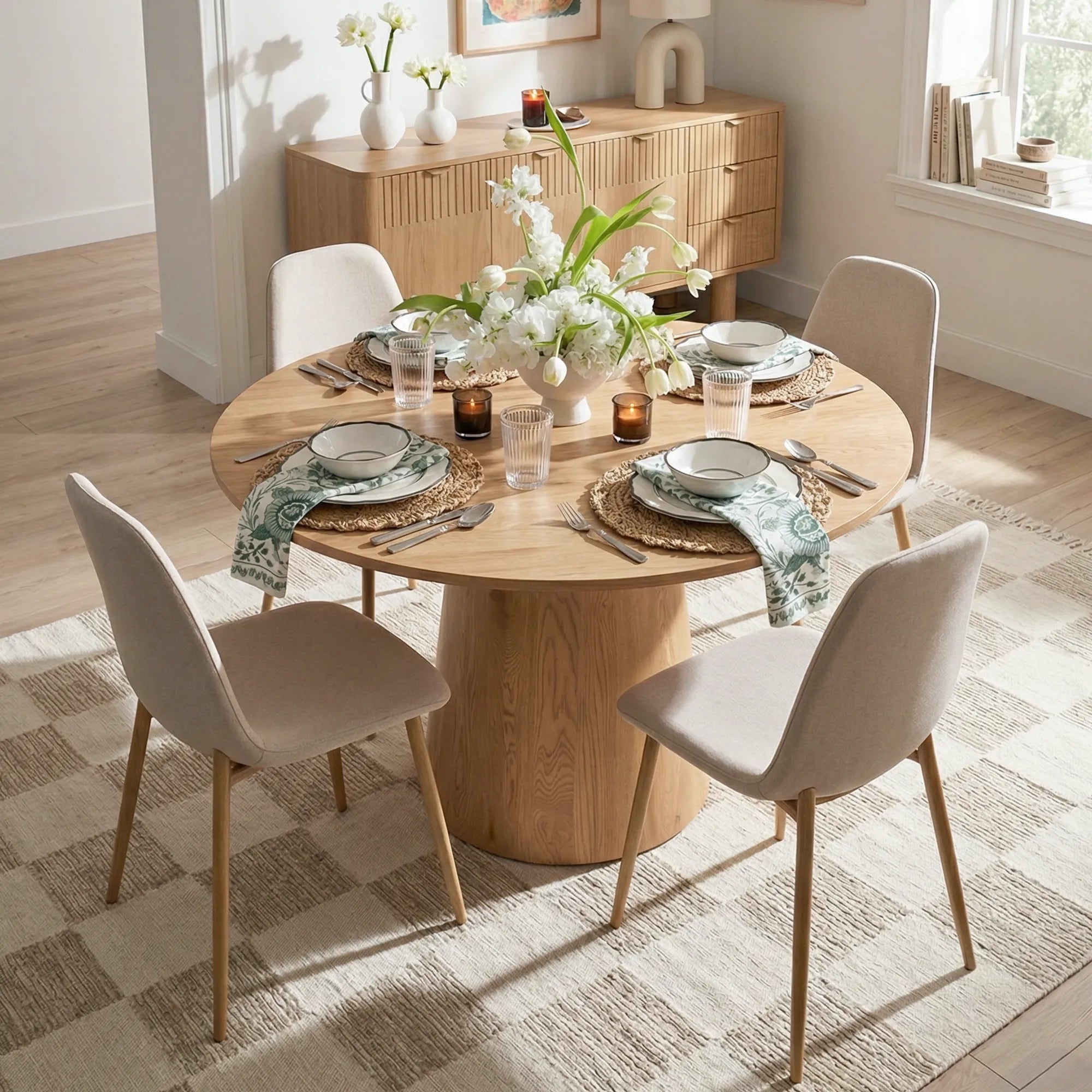 Oslo Modern Upholstered Dining Chair (Set of 4)