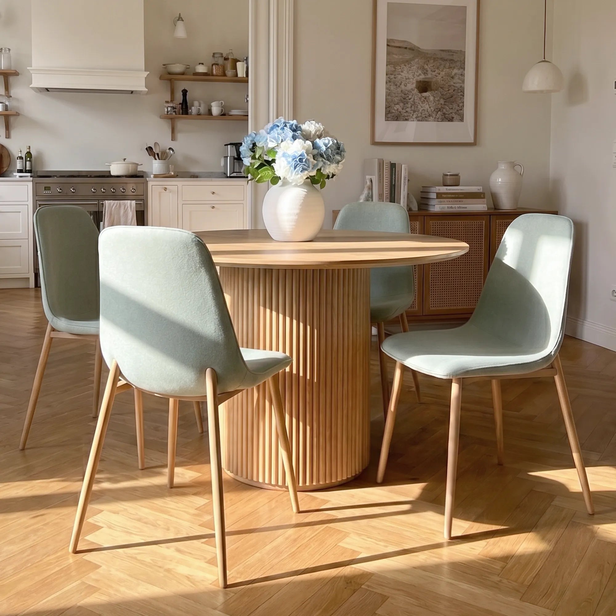 Oslo Modern Upholstered Dining Chair (Set of 4)