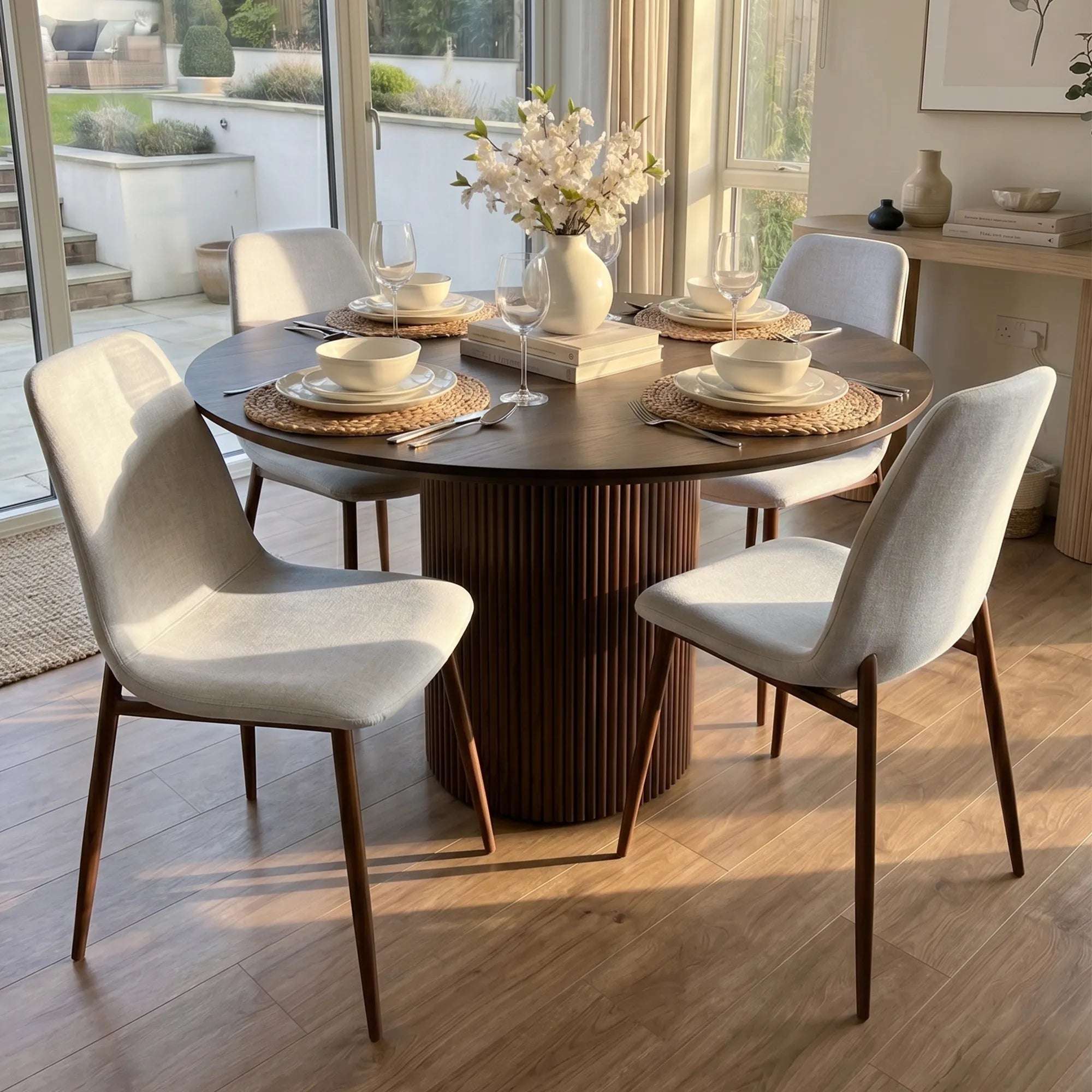 Oslo Modern Upholstered Dining Chair (Set of 4)