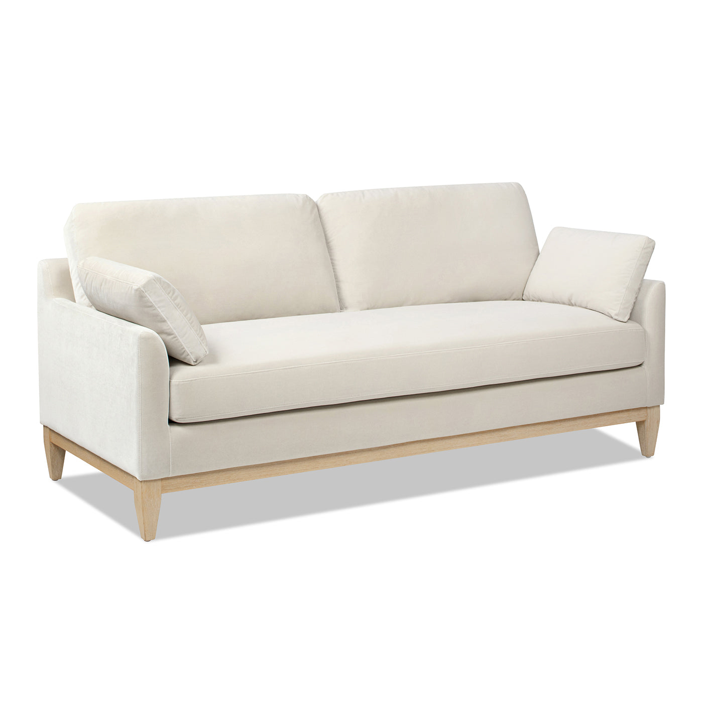 Portland 75.5" Modern Velvet Sofa