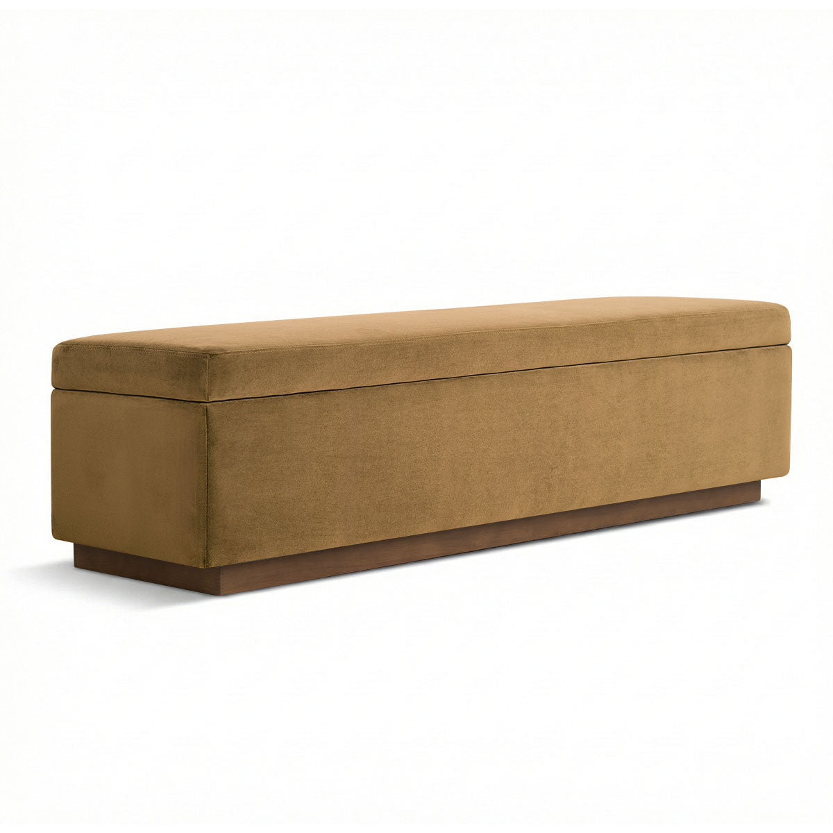 Paxton 60" Velvet Storage Bench with Hidden Lift Top