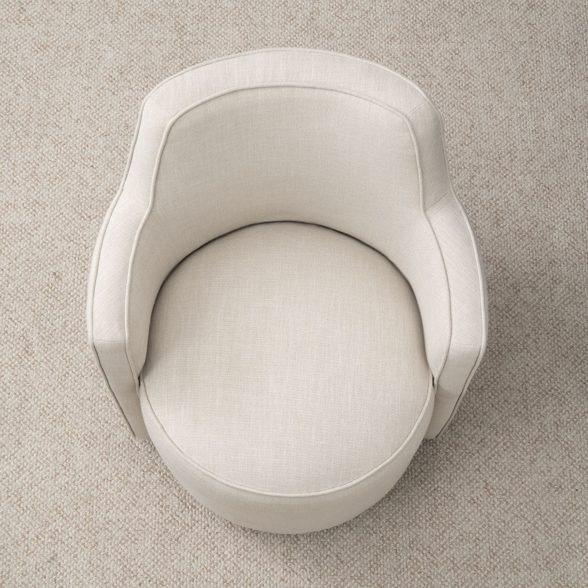 Yisa Modern Swivel Small Barrel Chair (1-Piece)