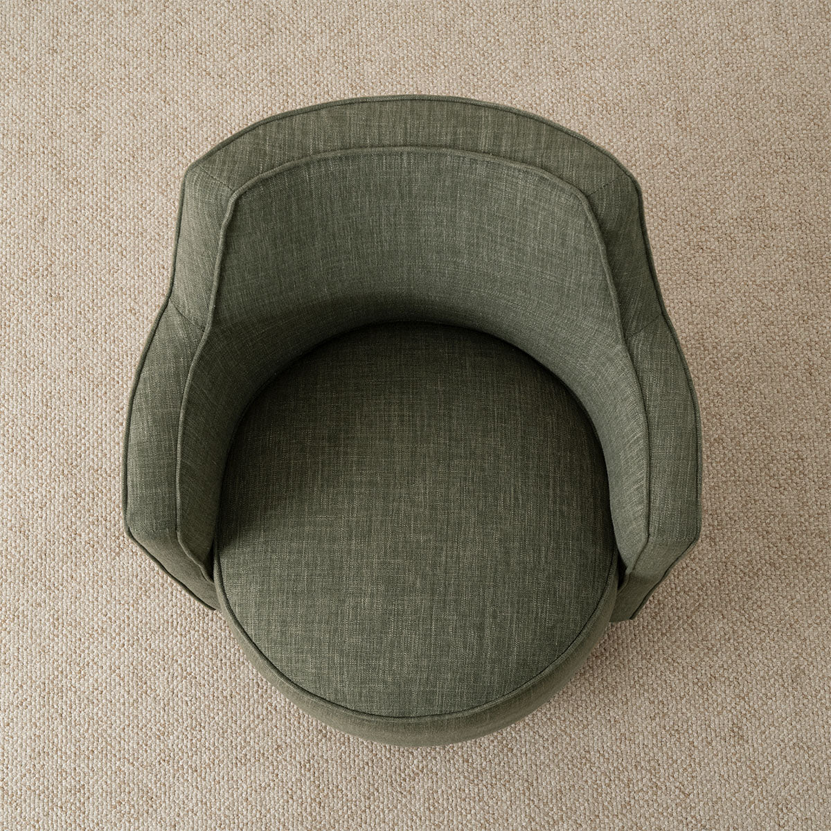 Yisa Modern Swivel Small Barrel Chair (1-Piece)