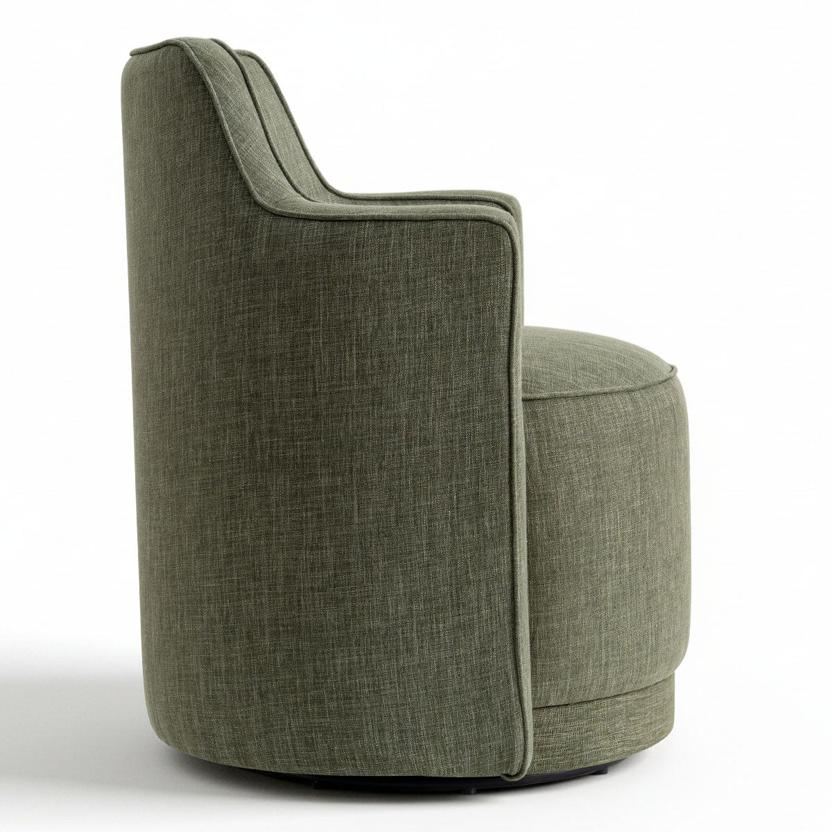 Yisa Modern Swivel Small Barrel Chair (1-Piece)