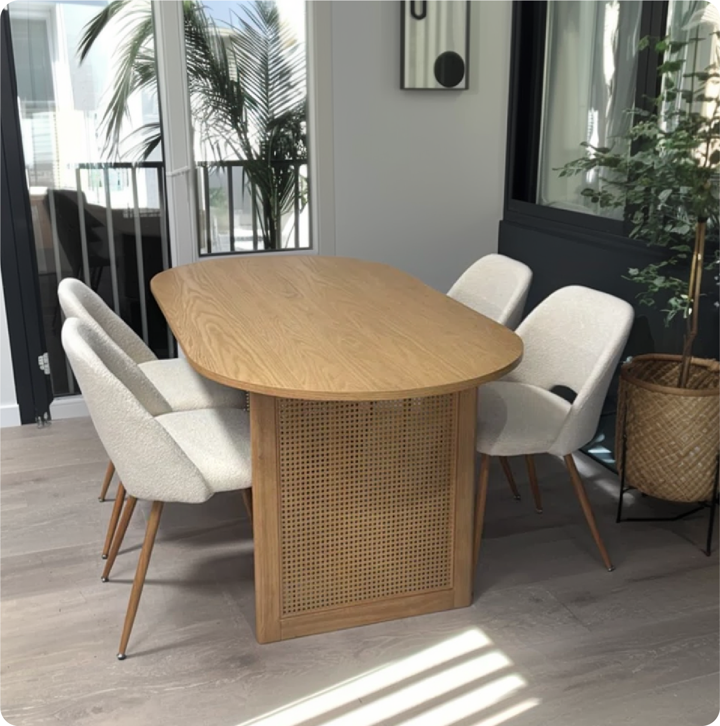 Edwin Modern Upholstered Dining Chair (Set of 2)
