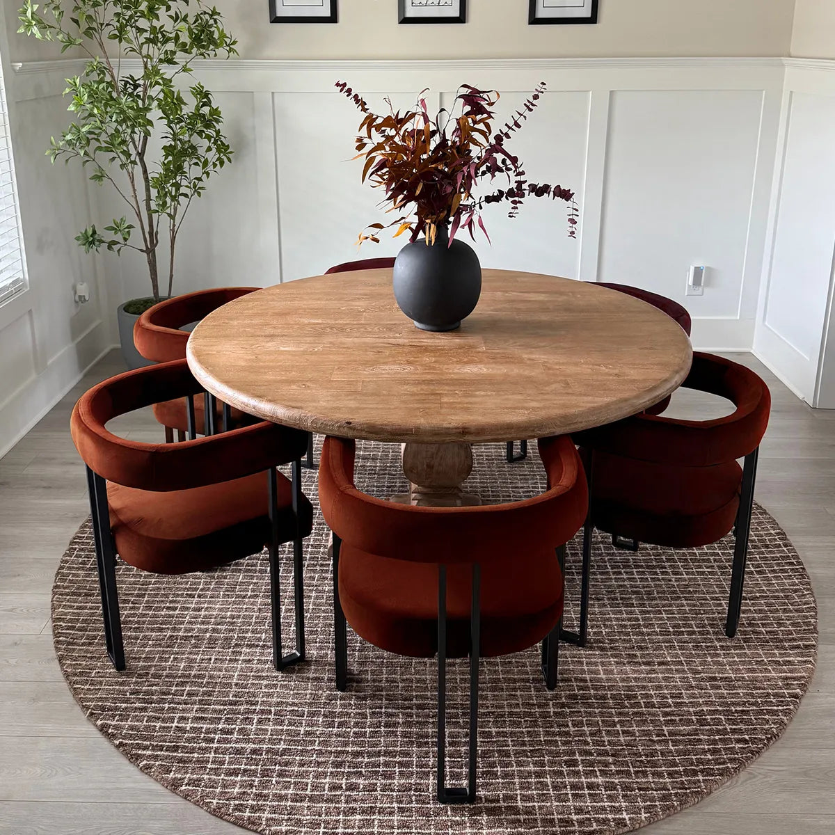 Mia Velvet Dining Chair with Arms (Set of 2)
