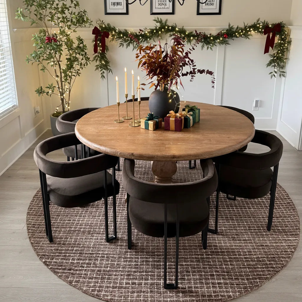 Mia Velvet Dining Chair with Arms (Set of 4)