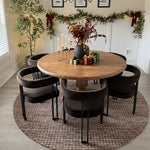 Mia Velvet Dining Chair with Arms (Set of 2)